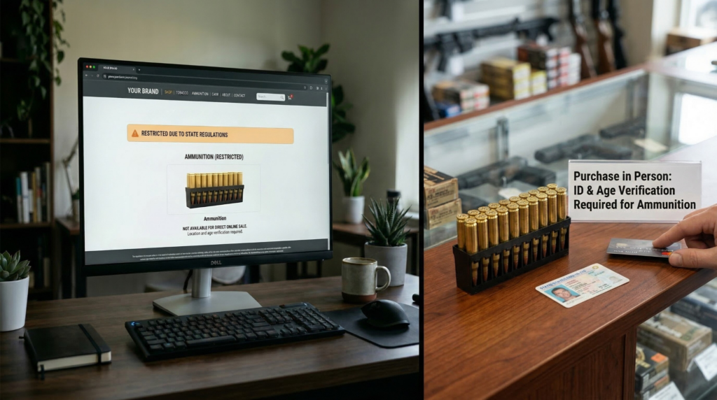 Online Store regulations on ammunition